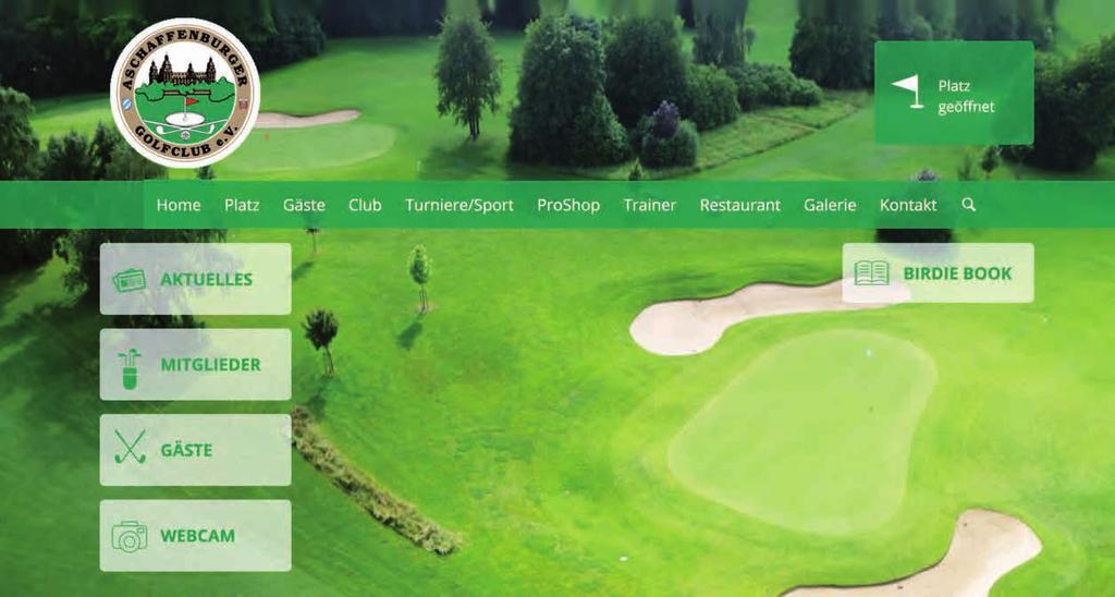 Liebe Mitglieder, für einen aktuellen Überblick über die Wetter- und Platzbegebenheiten, können Sie ab sofort auf unserer Website www.golfclub-aschaffenburg.