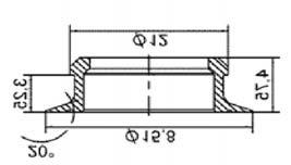 D4002-R-AGV Stahl/ rostfrei 200 D4002-R-BP Bund überstehend für Plattendicke von 3,95 bis 4,75 Stahl/