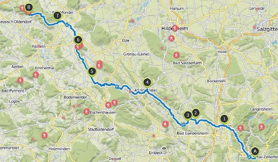 JANUAR Reiseverlauf Wir freuen uns, eine Sektionswanderwoche Harz Hohenstein - Padd 2017 von der sektionseigenen Sepp-Ruf- Hütte bis