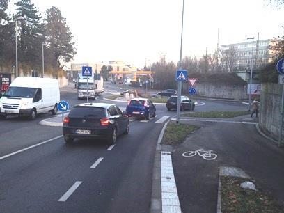 Motorisierter Individualverkehr (MIV) Verbesserung des Verkehrsflusses und Sicherheit der Radfahrer Anlage von Kreisverkehren mit Radwegeführung Umgestaltung der Ortsdurchfahrten in zentralen