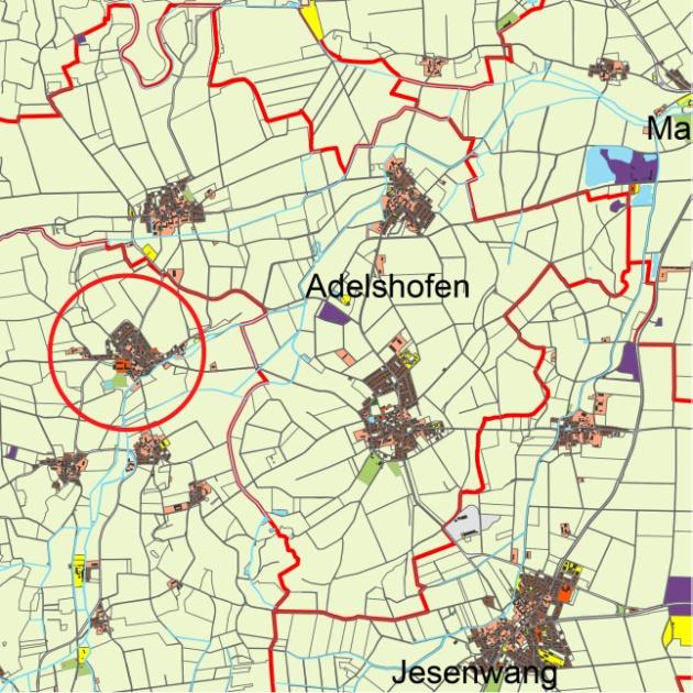 B-Planverfahren Arge TUM-PSU 2012. Quelle: Open Street Map (CC-BY-SA 2.