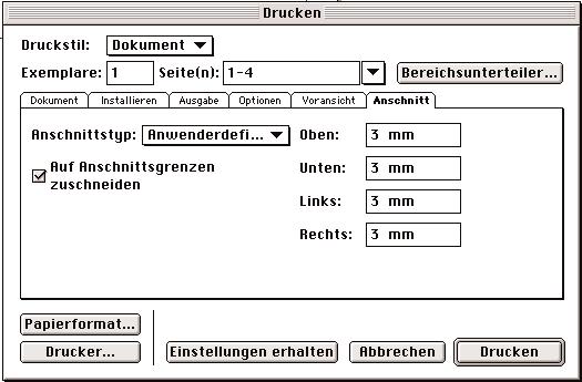 Roser Pdf Anlieferung+ 26.01.2006 11:12 Uhr Seite 3 Quark XPress 4.x, 5.x Postscript erzeugen Beim Feld Drucker muß die Ausgabe auf Datei stehen.