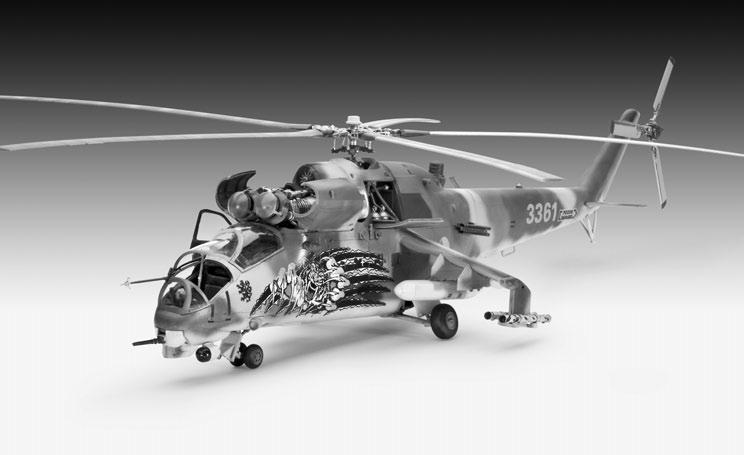 Als erster sowjetischer Hubschrauber mit Einziehfahrwerk wurde der Hind A (NATO- Bezeichnung) 1972 in den Truppendienst eingeführt. Der Mi-24V ( Hind E ) ging 1976 in Produktion.