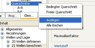 Es soll in diesem Beispiel nach der DIN 743 gearbeitet werden. Beanspruchungsfall Auswahl der Rechenmethode/-Art Generelle Daten Angaben zum Werkstoff Abbildung 2.