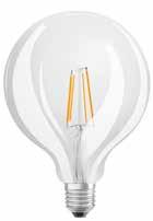 LED-Lampen mit Spezialfunktionen PARATHOM + GLOWdim Sorgt beim Herunterdimmen besonders warmes Licht Einfacher Ersatz von klassischen Lampen durch kompaktes Design Lange Lebensdauer von bis zu 1 000