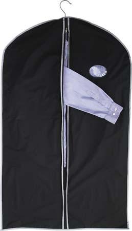 Durchgehender Reißverschluss Lieferung Stabiler Kleidersack 210D Polyester Klarsichtfenster Reißverschluss