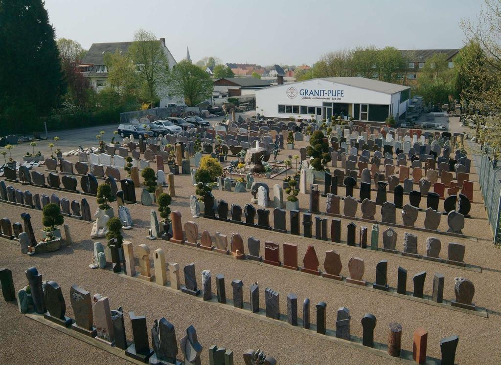 ie Ära der Familie Pufe in Os- D nabrück wurde schließlich 1961 eingeleitet mit der Übernahme des Steinmetzbetriebs Kosole am Schinkeler Friedhof.