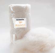 Heilwolle Diese reine, unbehandelte Merinowolle wirkt durch den hohen Wollfettgehalt bei Rötungen im Windelbereich und wird auch zur Brustpflege beim Stillen eingesetzt.