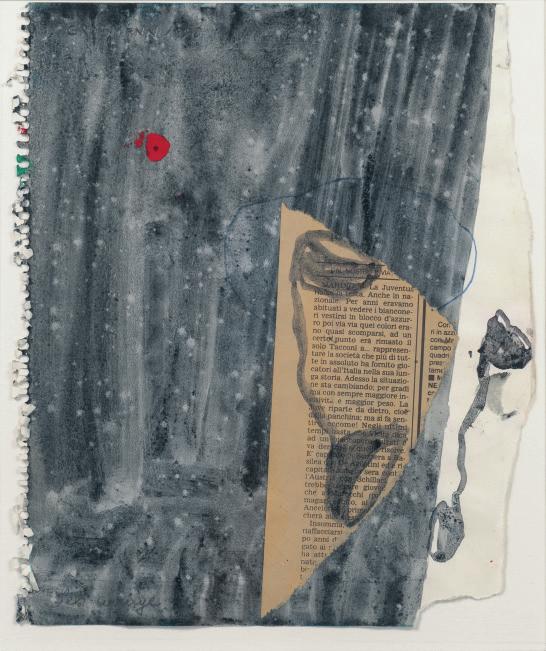 Ludwig Großmann 1949 geboren, lebt in Köln 15 Preis: 700 Ohne Titel, 1990 Collage, Mischtechnik auf Papier Maße: 23,9 x 19,7 cm 1 Collage,