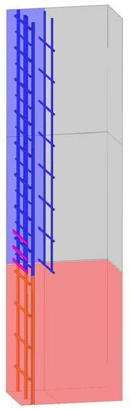 neue Betonschale passive Bewehrung 2,0 m vorhandener PZ-Beton Anodenbänder aktive Bewehrung 1,0 m 0,5 m 0,8 m vorhandener HOZ-Beton Bild 6: Für die numerischen Simulationsrechnungen verwendete