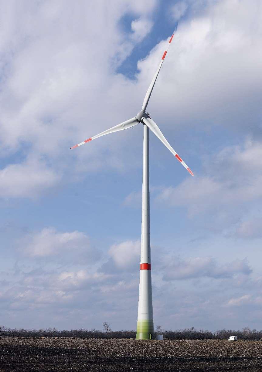Aktueller Projektstand Geplanter Anlagentyp im Windpark Enercon E-115 3 MW Nennleistung 149 m Nabenhöhe 115 m Rotordurchmesser Wir planen mit WEA von ENERCON, weil Enercon E-115 sie getriebelos und