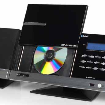 Bluetooth, FM-Tuner, 2X 10 Watt AudioSonic HF-1265 Stereo-Anlage mit eingebautem CD/MP3-Player 