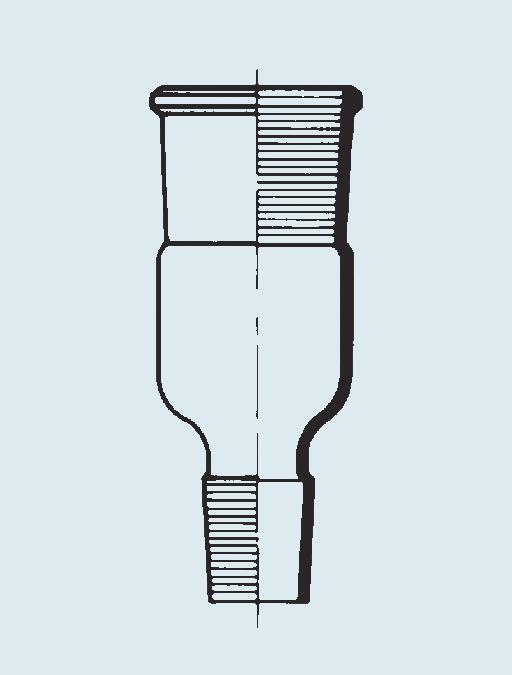 7/5 0 Reduzierstücke Hülse/Kern Reduction adapters socket/cone Tubes à distiller pour réduction femelle/mâle Piezas de reducción macho/hembra Hülse Socket size Kern Cone size 28 653 590 9/26 4/23 0