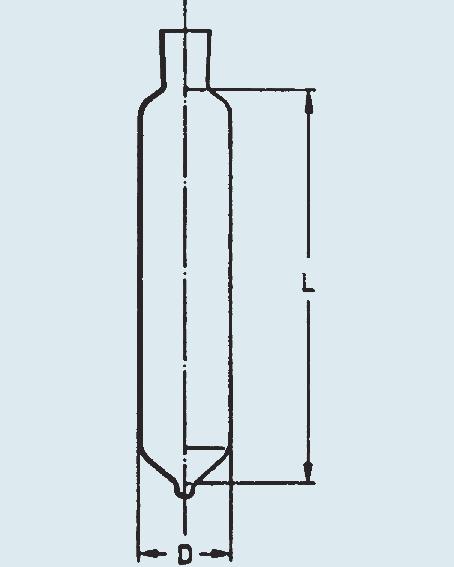 Hohlglas DURAN Rohkörper Flasks and Hollow Glassware DURAN Blanks Inhalt Capacity ml 24 74 240 00 0 24 74 360 250 0 24 74 440 500 0 Ohne Fuß, ergänzend zur DIN. Without base, supplementary to DIN.