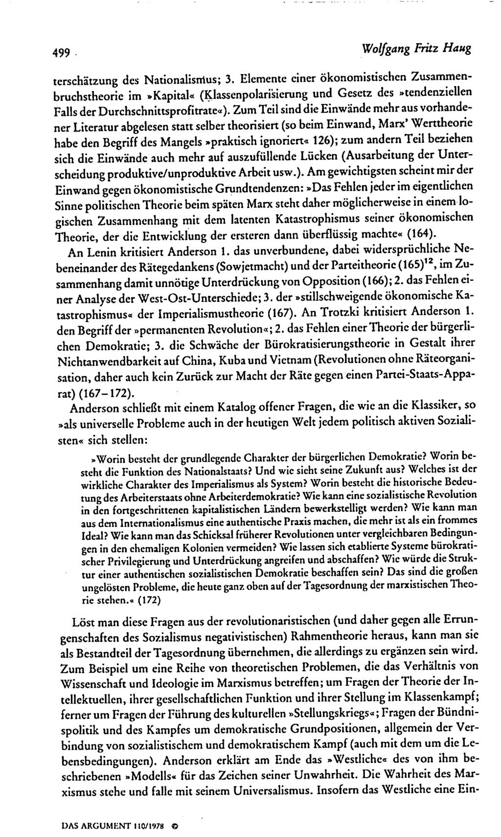 499 Wolfgang Fritz Haug terschätzung des Nationalismus; 3.