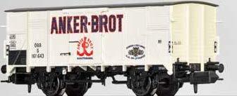 132 485 54,9 Gedeckter Güterwagen G Anker Brot