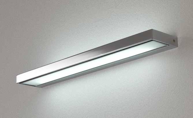 Fluorescent lamp in glossy chrome