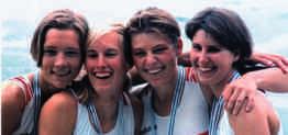 Die Erfolgsserie von Janet Radünzel und Gunda Reimers hatte begonnen. Gunda siegte in diesem Jahr in 17 und Janet in 15 Rennen. Doch nun zu den ganz großen Taten der beiden Ruderinnen.