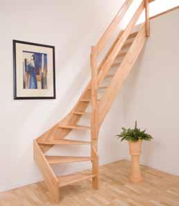 Treppenlänge werden die Stufenvorderkanten immer gerade ausgeführt! altrum - 13 Stg. / Auftritt 16 198 cm 78.3 cm = reite Deckenöffnung (ca.