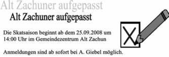 Kommunalanzeiger Hagenow 12 Jahrgang 14 Freitag, den 19. September 2008 Nr. 09 staltet, um möglichst zügig die Eröffnung der Freizeitstätte zu erreichen.