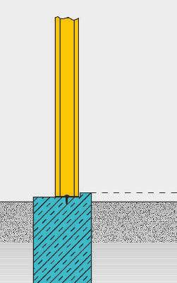 Die Randplatten des transportablen Fundaments sind verstärkt 3. Streifenfundamente mit Bodenplatte 4.
