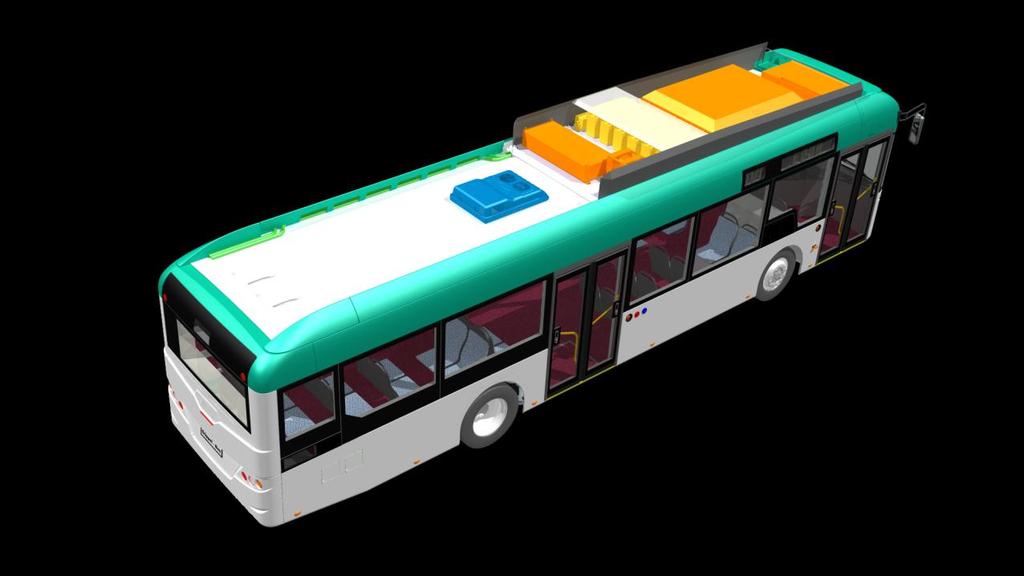 EDDA-Bus Fahrzeug Nutzung von seriellem Hybridbus des Fraunhofer IVI Umbau Substitution von Generator