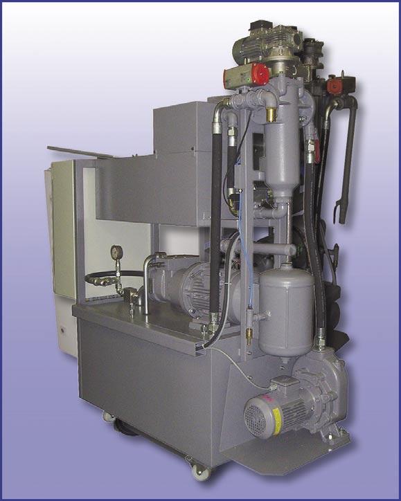 Hochdruckanlagen Hochdruckanlage 60/100/150 bar mit Regelpumpe und Tank Unsere Standard-Anlage mit 200 Liter-Tank ist geeignet für den