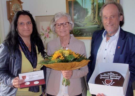 Geburtstag über den Besuch und die Glückwünsche unserer Gemeinderätinnen Manuela Winter und