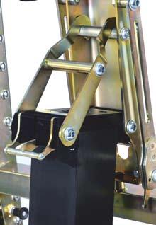 Hebesäule Die Hebesäule bildet den Kern des Tillium. Der hydraulische Zylinder ist mittels eines Pedals mit Doppelwirkung zu bedienen. Die Hebesäule ist einfach auf dem Fußgestell zu montieren.