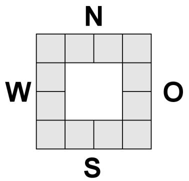 b) Wie viele Würfel braucht es mindestens, um diese Figur zu bauen? () Jeder Würfel muss auf dem Boden oder auf einem anderen Würfel stehen.