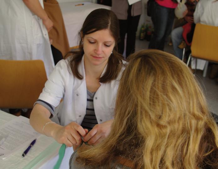 Juli 2015 gekommen, um sich für eine an Leukämie erkrankte junge Lehrerin als Stammellspender zur Verfügung zu stellen.