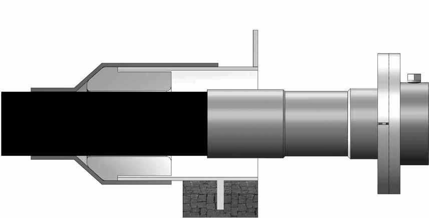 Stahlschacht- und Hülsrohreinführung 4.302 Allgemeines Die FLEXWELL-Sicherheitsrohr -Stahlschachteinführung Typ SSE sind für maßlich festgelegte Hülsrohre ausgelegt.