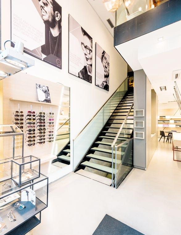 38 Special Ladendesign LIEBE statt LOGO Bellevue gehört zu den besten Augenoptikadressen in der Hamburger City.