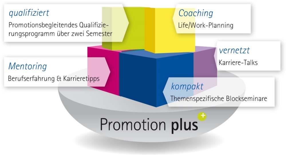 Programmaufbau Das Programm besteht aus fünf eigenständigen Modulbausteinen: _ qualifiziert Promotionsbegleitendes Programm über 2 Semester Berufliche Qualifizierung, Networking _