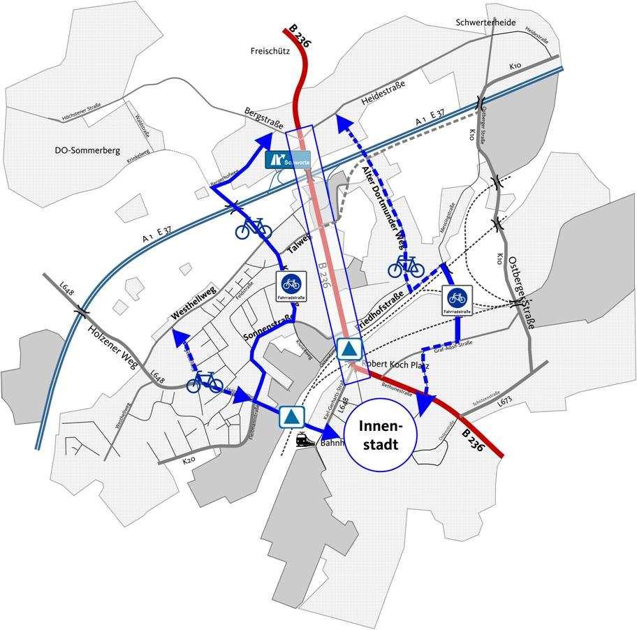 Erste Empfehlungen Perspektive Radverkehr: Innenstadterreichbarkeit sichern!