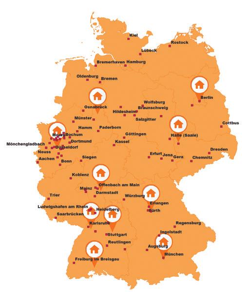 Seminarort Die Seminare finden deutschlandweit statt: in unseren Nieder lassungen, im JULIUS DOPSLAFF Campus in Winnenden, in Tagungshotels und auch bei Kunden vor Ort.