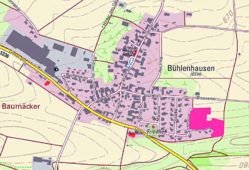 1 EINLEITUNG 1.1 Anlass und Aufgabenstellung Am Ostrand der Gemeinde Berghülen, Ortsteil Bühlenhausen, im Gewann Am Ascher Steig soll das Baugebiet Östlicher Ortsrand erweitert werden.