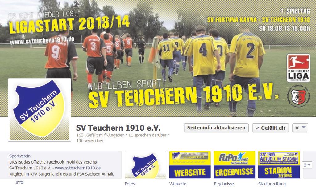 Jetzt Fan werden auf Faceboo SV 1910 - Atuell im Stadion 09 Unser Verein -Infos urz & napp Impressum Herausgeber: Kontat: Spielstätte: JETZT FAN WERDEN! www.faceboo.