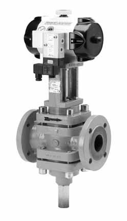 Mengen-Regel-Schieber mit pneumatischem Schwenkantrieb (Pn) Flow control slide valve with pneumatic rotary actuator (Pn) MRS Ro Pn... zul.