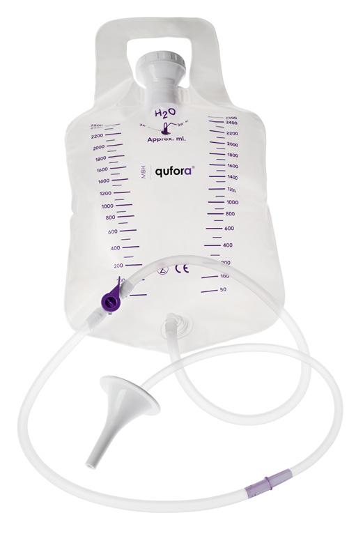 Qufora Mini ist für Menschen geeignet, die beim Irrigieren nur eine geringe Wassermenge (max. 90 ml) benötigen.