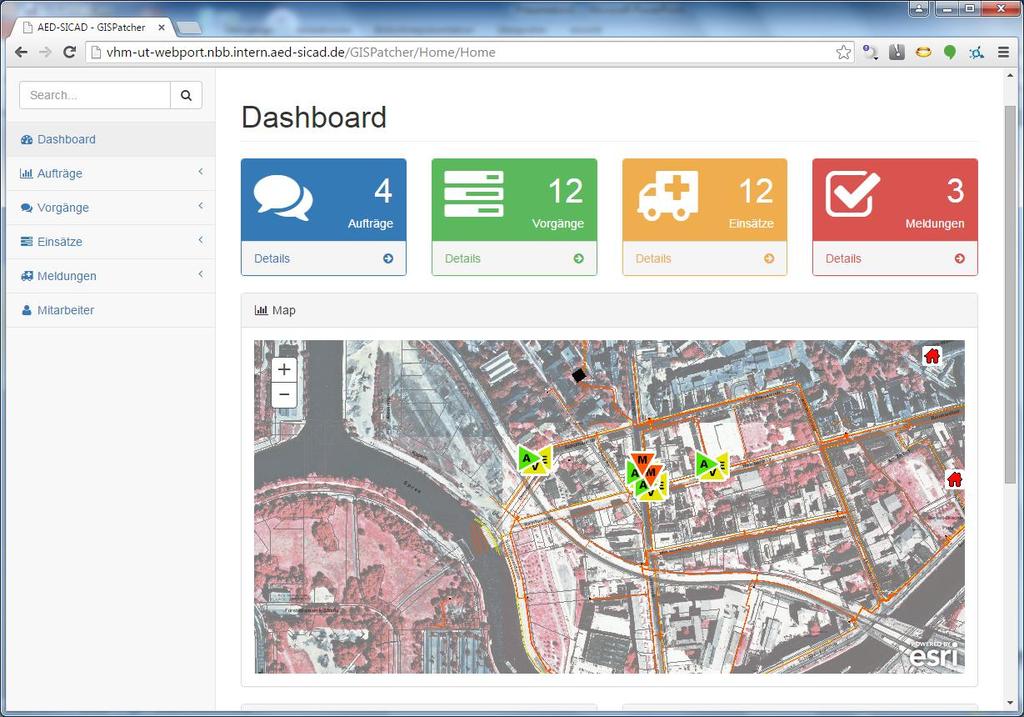 GIS Patcher Smart Mobile Runtime Auftragsbasierte Felderfassung Webanwendung Dashboard
