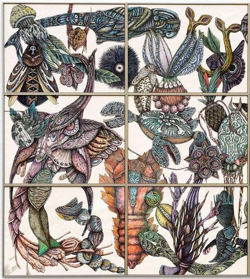 8 Devils and Gods, 2015 Zeichnung,