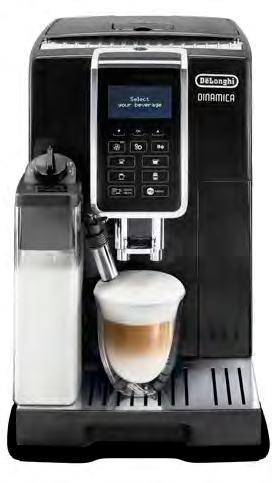 Schwarz LCD-Display Hohe Benutzerfreundlichkeit dank Sensorbedienfeld mit Hintergrund-beleuchteten Symboltasten 4 Direktwahltasten für Espresso, Kaffee, Cappuccino und Latte Macchiato
