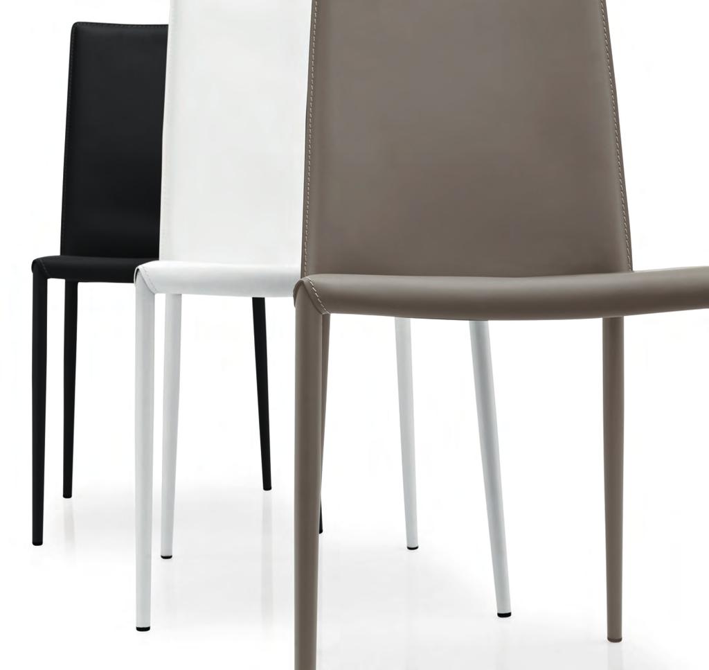 Boheme Stühle Boheme neues Modell farbig lackiert Sitz/Lehne Spaltleder Bestell-Nr.