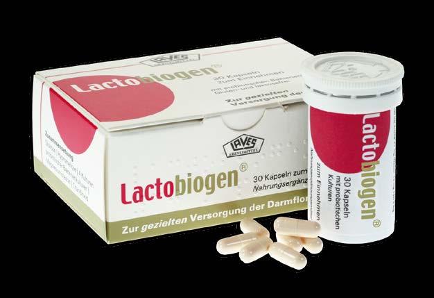 Lactobiogen Lactobiogen enthält je Kapsel 4,5 x 10 9 KBE (koloniebildende Einheiten) probiotischer Bakterien von 4 Kulturen folgender Stämme: