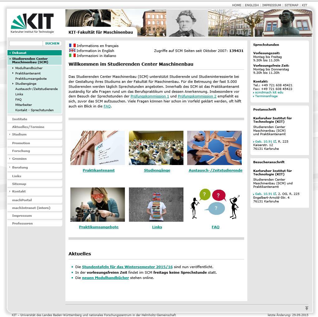 SCM-Homepage: