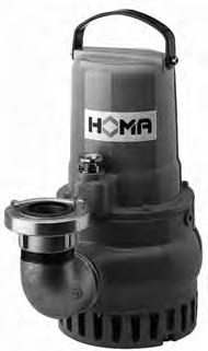 H9, H Verschleißfeste Tauchmotorpumpen für Klar- und Schmutzwasser. Einsatz Be- und Entwässerungs aufgaben in sau berem oder ver schmutztem Wasser, auch mit abrasiven Sand- oder Schlammbeimengungen.