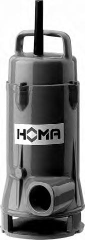 H7, H, HV Tauchmotorpumpen für heißes Klar- und Schmutzwasser. Freier Durchgang mm.