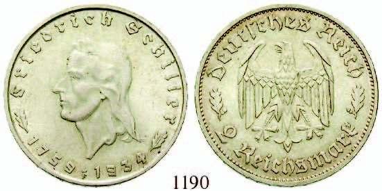 st 60,- 1194 2 Reichsmark 1934, F.