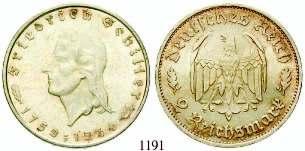 st 85,- 1187 5 Reichsmark 1933, A.